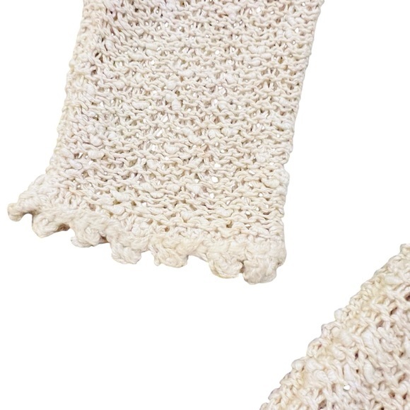 Vintage‎ A Pallas Original Irish Linen Cream Women’s Button Cardigan Sweater MED - Picture 2 of 15